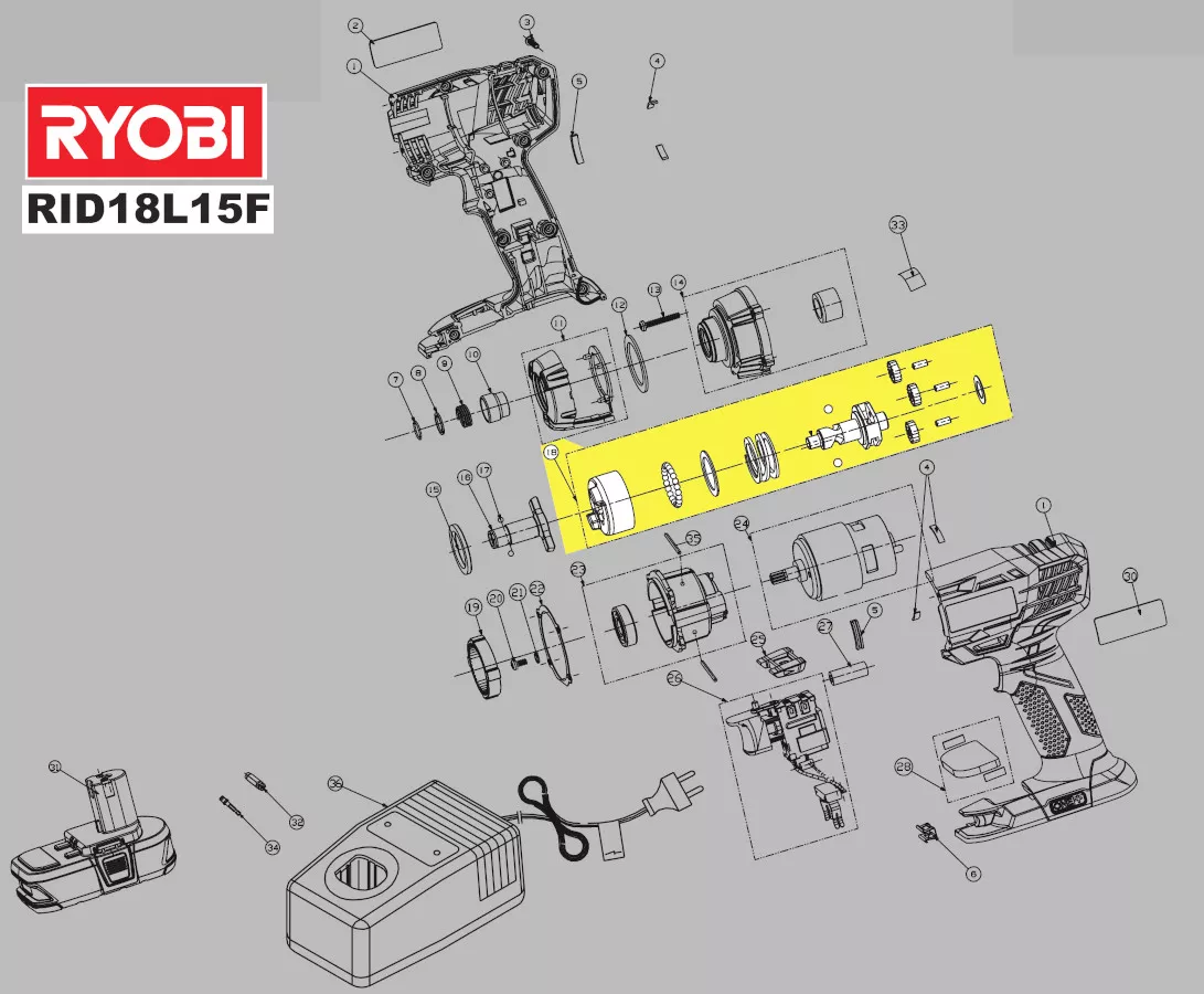 Arbre à came réf. 5131031957 Ryobi